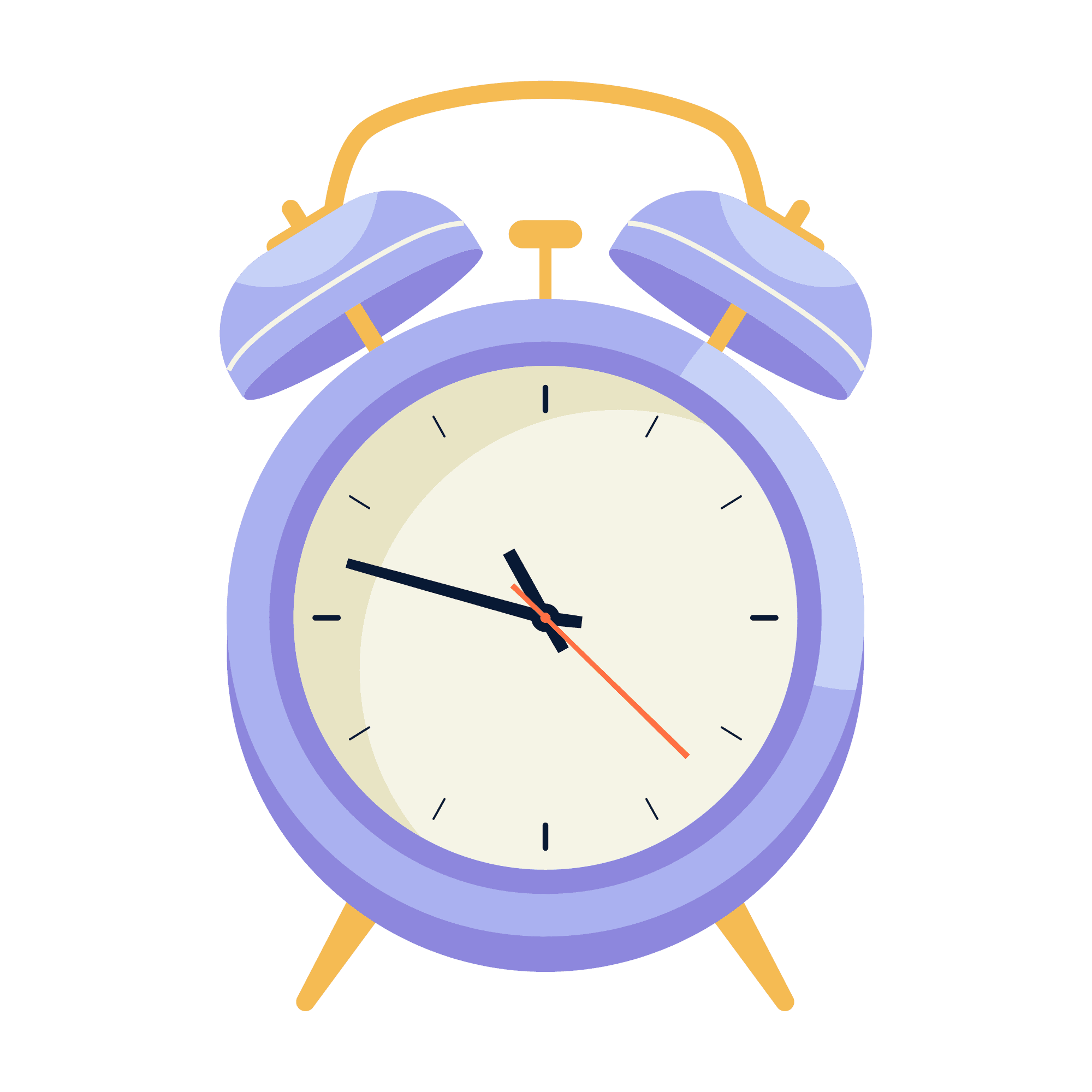 Clock illustrating easy routine management